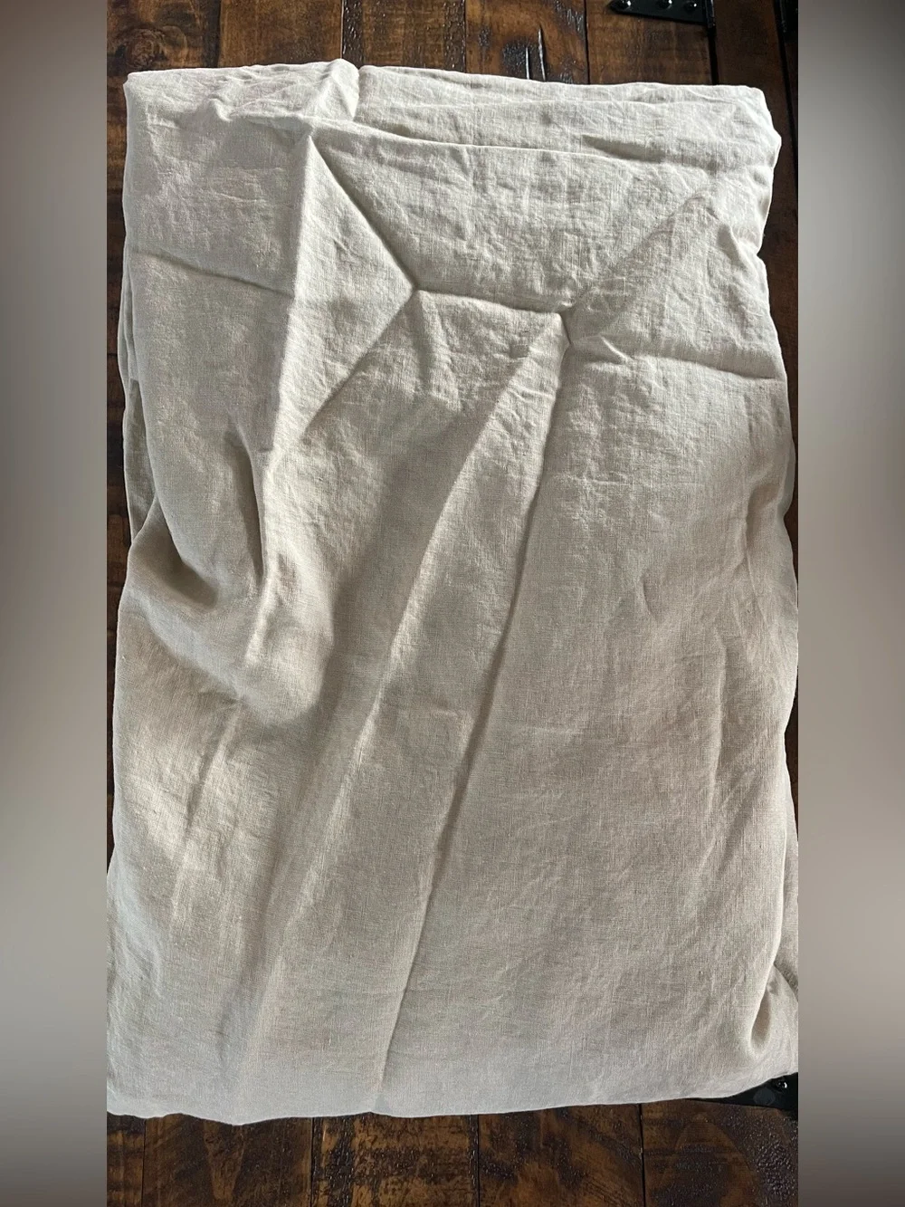 NWOT Quince European Linen 1 Piece Duvet Cover, King/Cal (Toffee)
